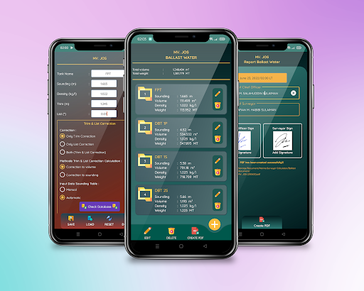 Ballast Water Calculator Screen 3