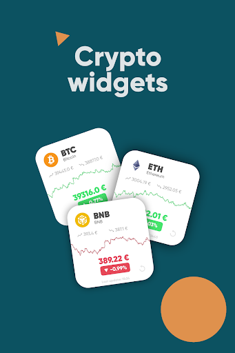 Android application Crypto Widgets screenshort