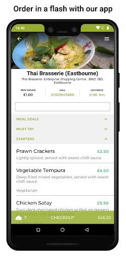 Thai Brasserie Screen 2