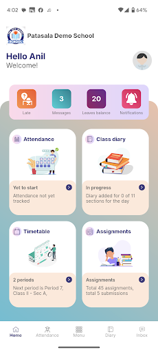 Android application Patasala School screenshort
