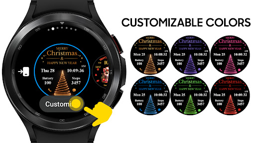 AZ271 Christmas Gold Watch Screen 2