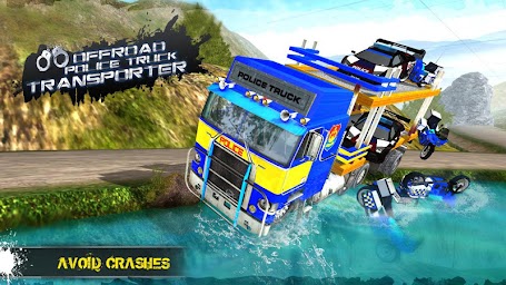 OffRoad Police Transporter Truck Games