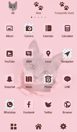 Mischievous Kitty Theme Screen 3