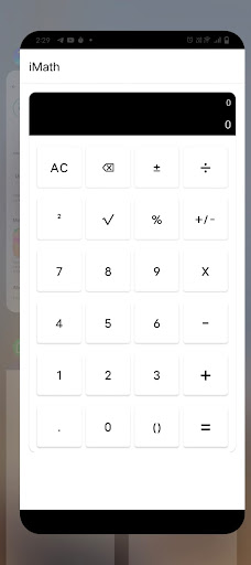 Android application iMath screenshort