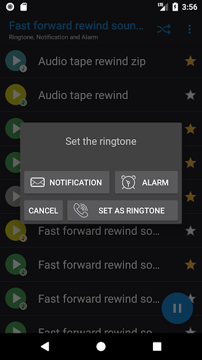 Fast forward rewind sounds Screen 3