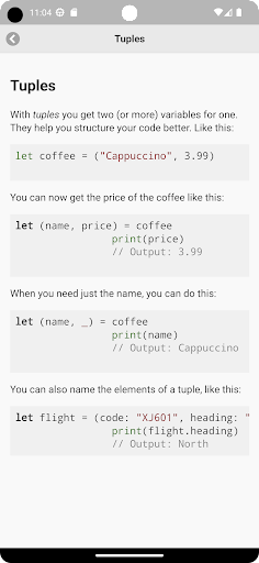 Cheat Sheet for Swift Screen 3