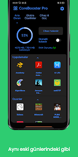 CoreBooster - Oyun ve Uygulama स्क्रीनशॉट