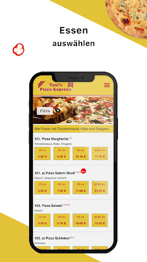Tonis Pizza Express Screen 3