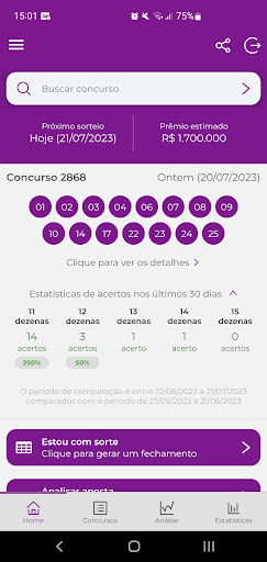 Loto análises fácil Screenshot 1 - AppWisp.com