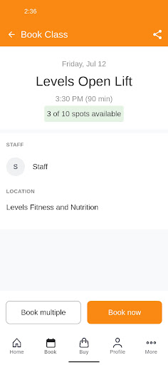 Levels Fitness and Nutrition Screen 3