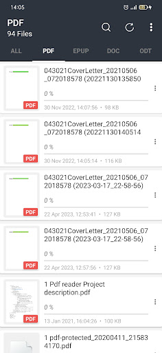 Android application EPUB Reader - PDF Reader screenshort