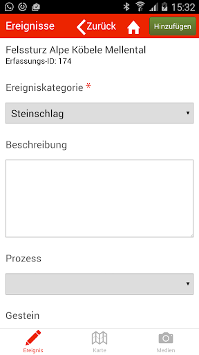 Ereigniskataster VLBG Pro Screen 2