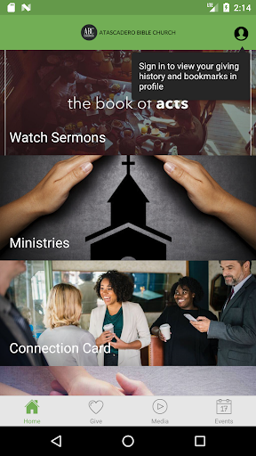 Android application Atascadero Bible Church screenshort