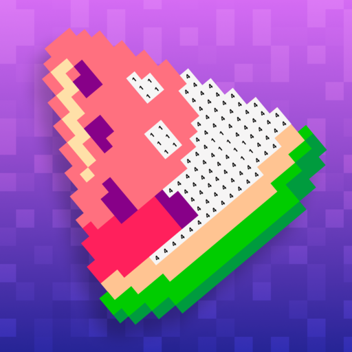 Aesthetic Pixel Coloring Book  Icon