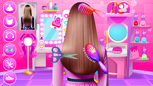 Android application Hair Salon and Dress Up Girl screenshort
