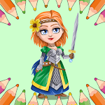 Cover Image of Tải xuống Princess Coloring Pages  APK