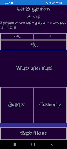 ActivityRecommender Screen 3