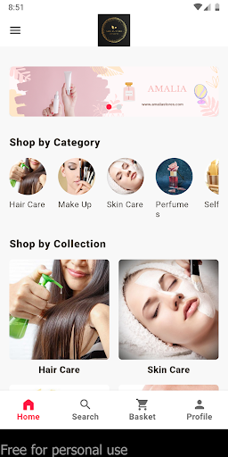 Android application Amalia stores screenshort