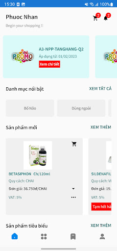 Nadyphar Ecommerce Screen 2