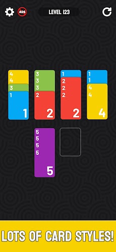 Card Color Sort Puzzle: Mergeのおすすめ画像2