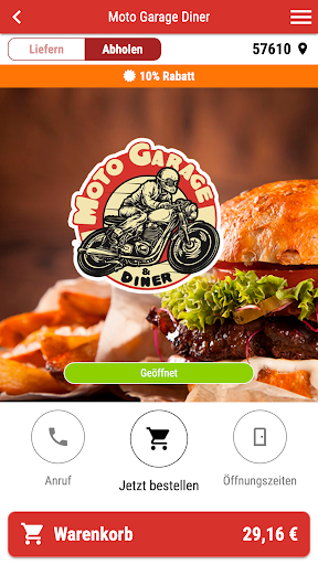 Android application Moto Garage Diner screenshort