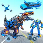 Dino Robot Car War Robot Games Apk