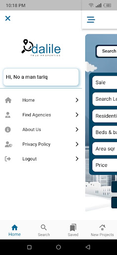 Android application dalile screenshort
