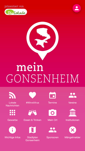 Android application mein GONSENHEIM screenshort