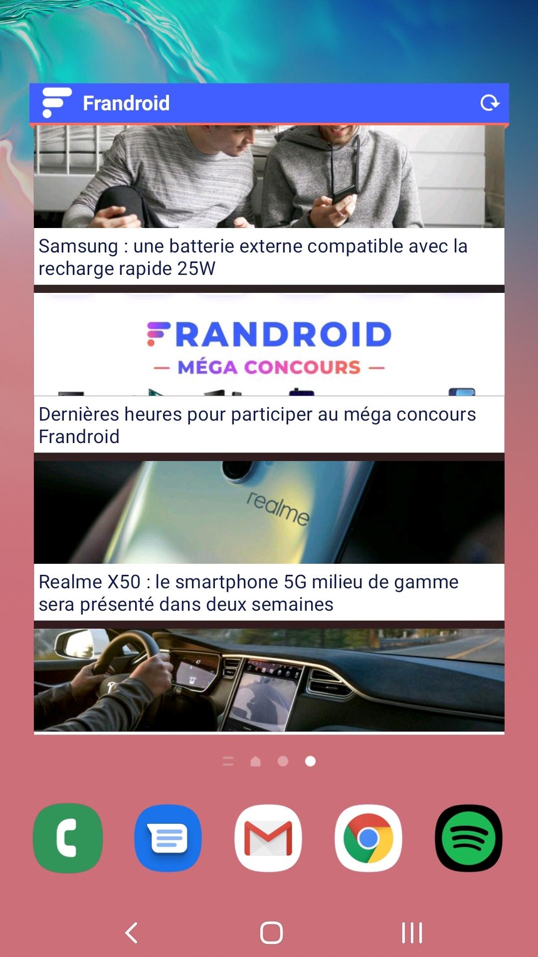 Android application Frandroid screenshort