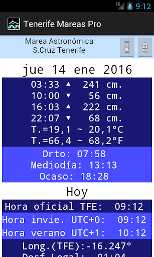 Mareas Tenerife TFE Screen 2