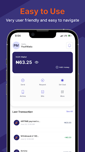 Android application Finovo screenshort