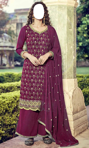 Women Plazzo Photo Suit Screen 2