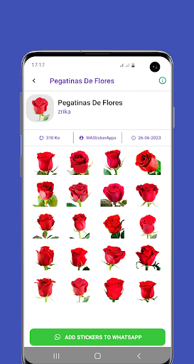 Pegatinas de Rosas-WASticker
