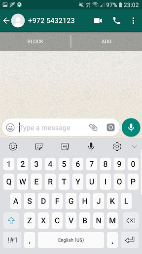 Chat without saving the phone number