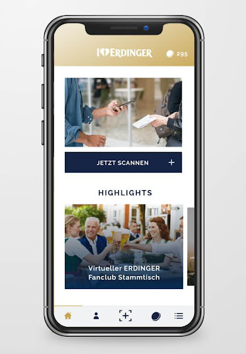 ERDINGER Fan App Screen 2