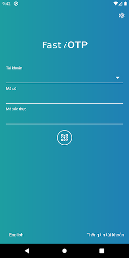 Android application Fast iOTP screenshort