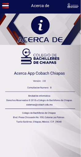 Android application Cobach Chiapas screenshort