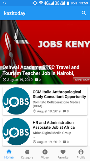 Android application Kazitoday - Latest jobs Vacanc screenshort