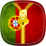 Portugal Flag Zipper Lock icon