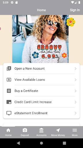 Android application North Central Area CU screenshort
