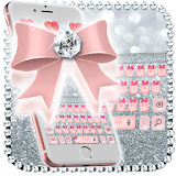 Pink Diamond bow Keyboard icon