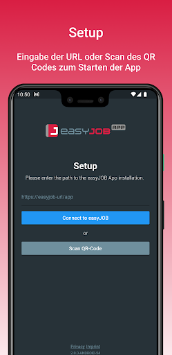 Android application easyJOB screenshort