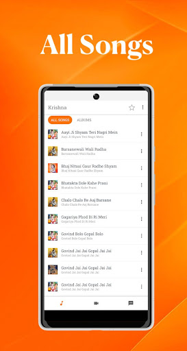 Android application Krishna Music & Videos screenshort