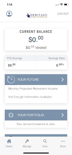 Heritage Pension Advisors Screen 2