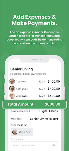 SupportPay: Share Family Bills Screen 2