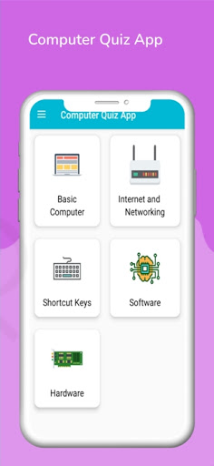 Android application Computer Quiz App screenshort