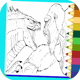 Godzilla Vs kong Coloring