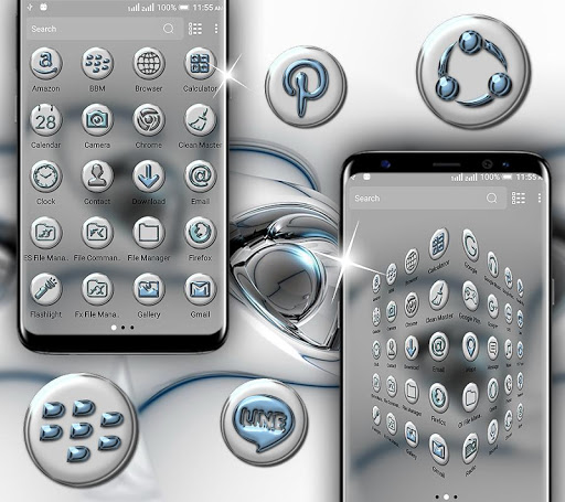 Glossy Launcher Theme Screen 2
