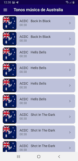Australian music ringtones Screen 2