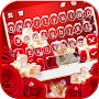 Red Rose Floral Keyboard Theme
